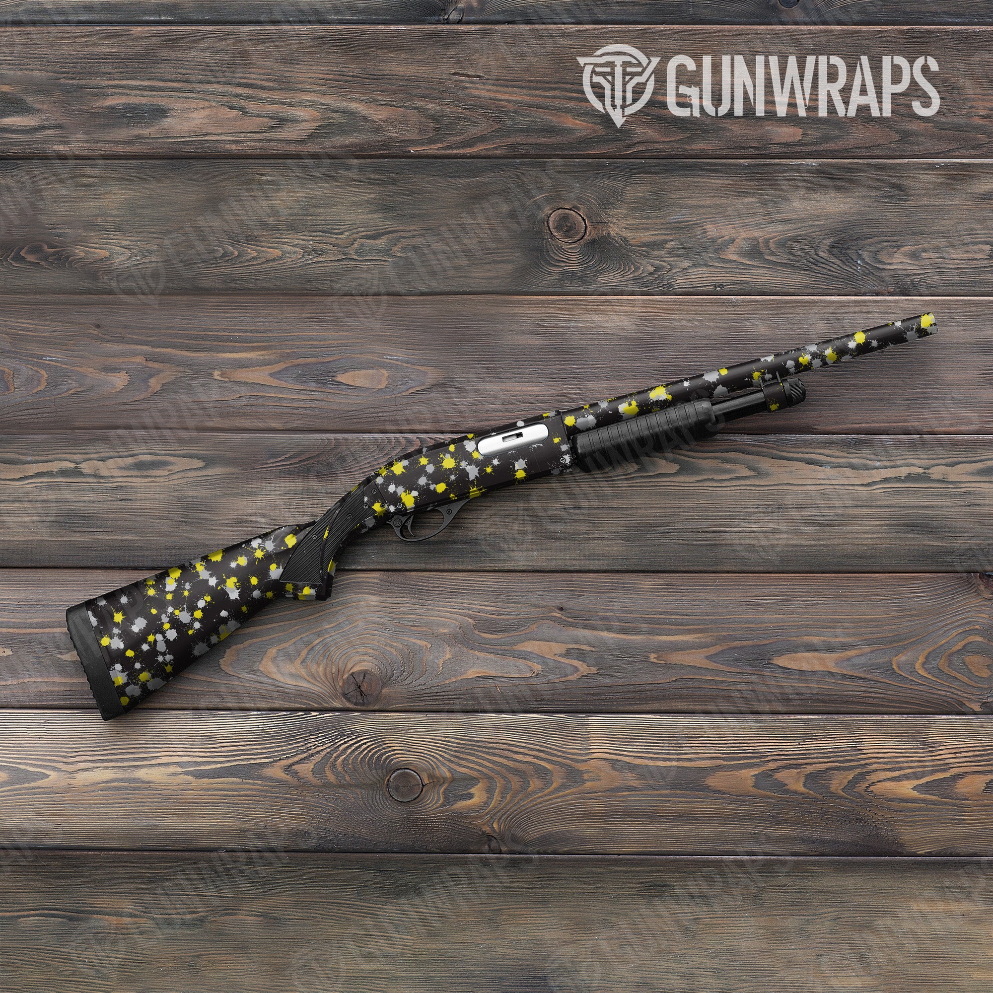 Paintball Yellow Tiger Gun Skin Vinyl Wrap