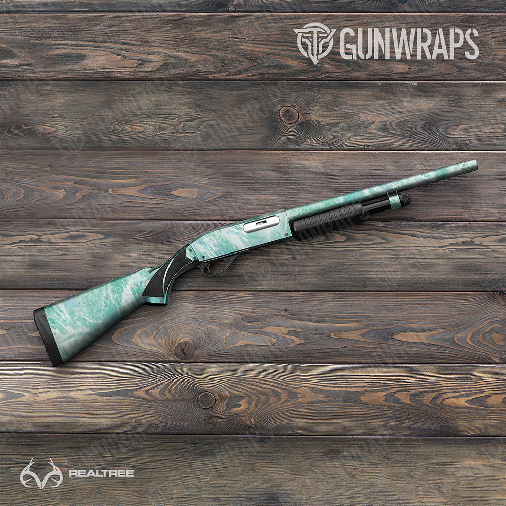 Realtree Aspect Teal Waters Gun Skin Vinyl Wrap