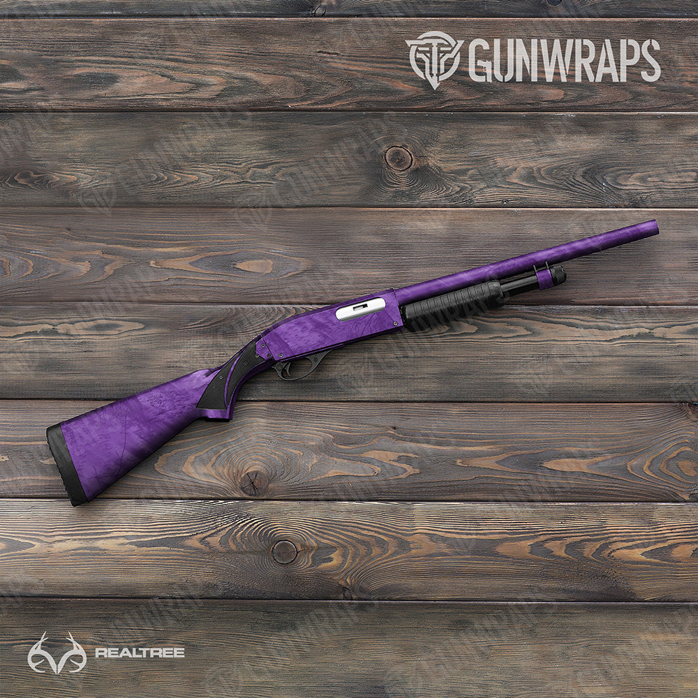 Realtree Fishing Purple Gun Skin Vinyl Wrap