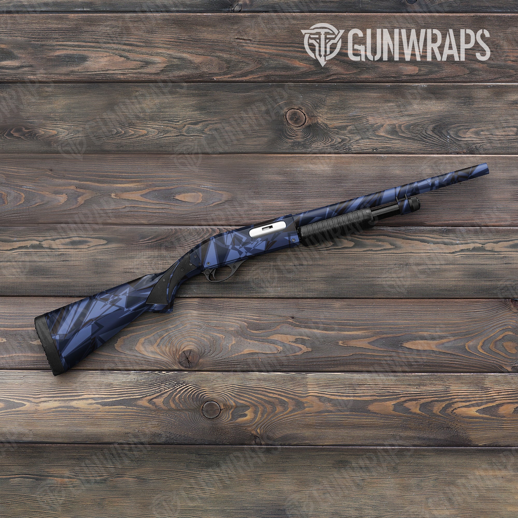 Sharp Blue Midnight Gun Skin Vinyl Wrap