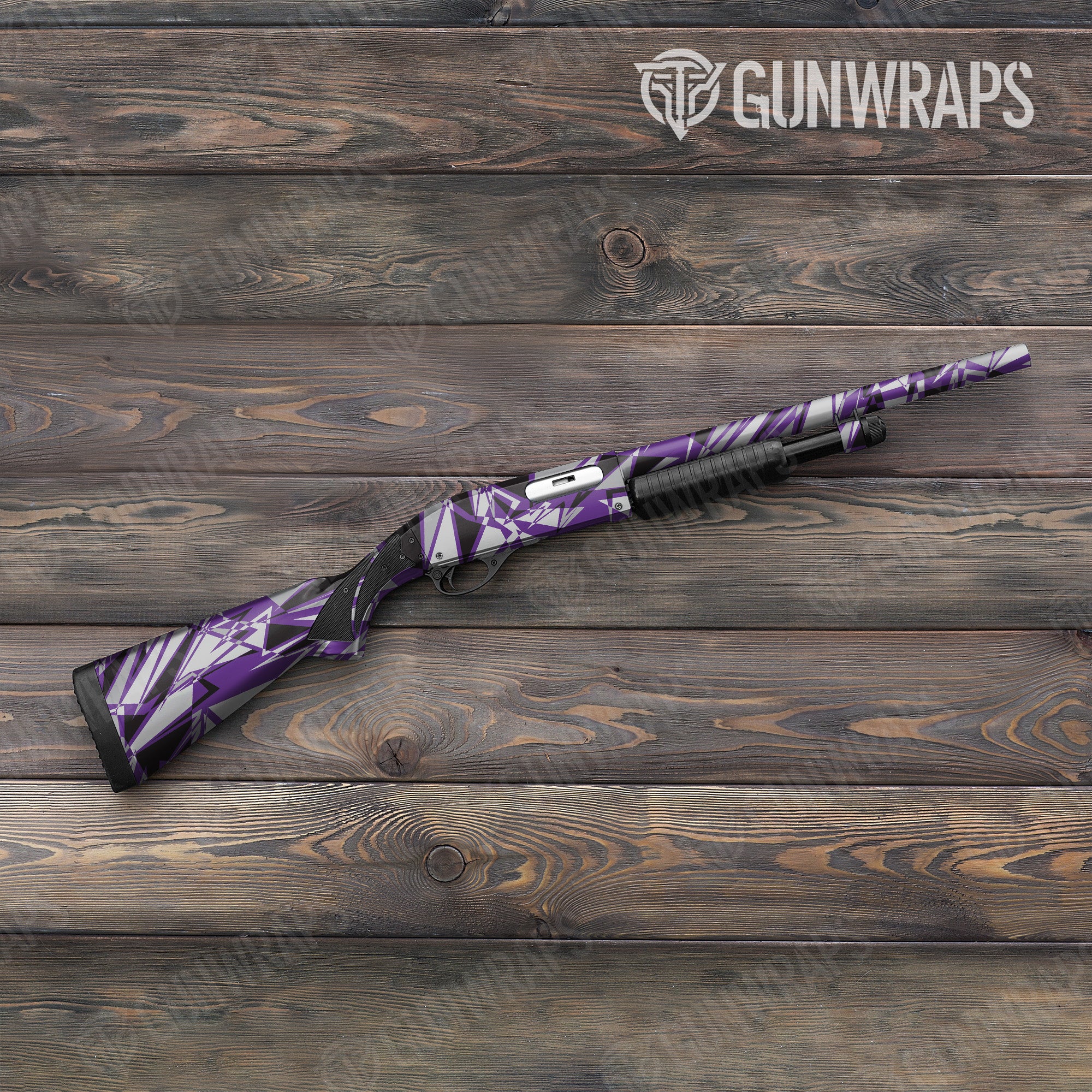 Sharp Purple Tiger Gun Skin Vinyl Wrap