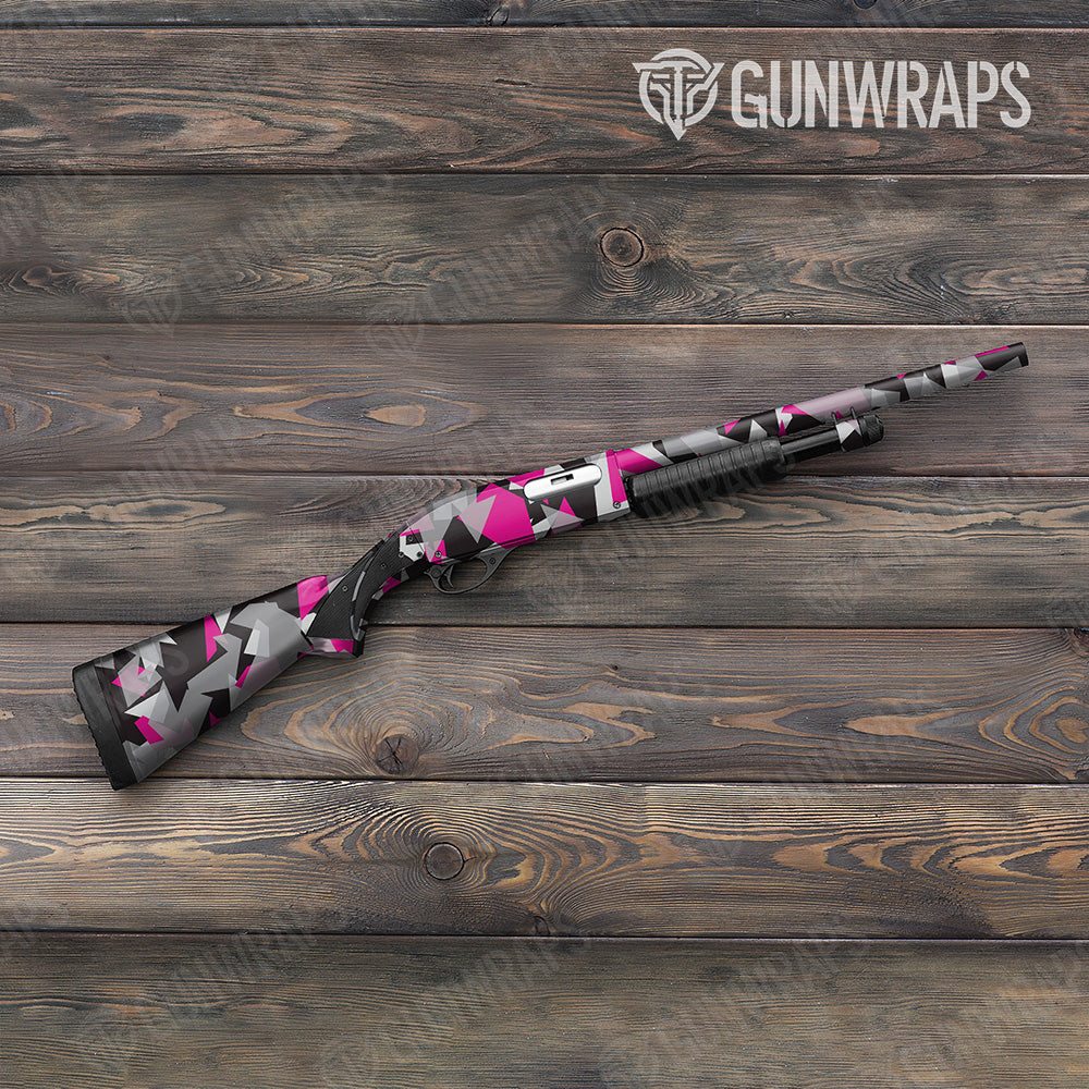 Shattered Magenta Tiger Gun Skin Vinyl Wrap