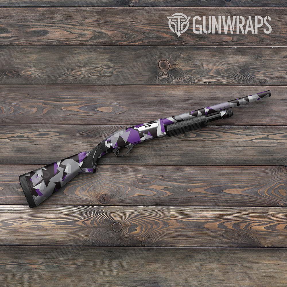 Shattered Purple Tiger Gun Skin Vinyl Wrap