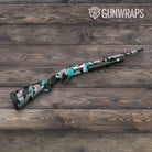 Shattered Tiffany Blue Tiger Gun Skin Vinyl Wrap