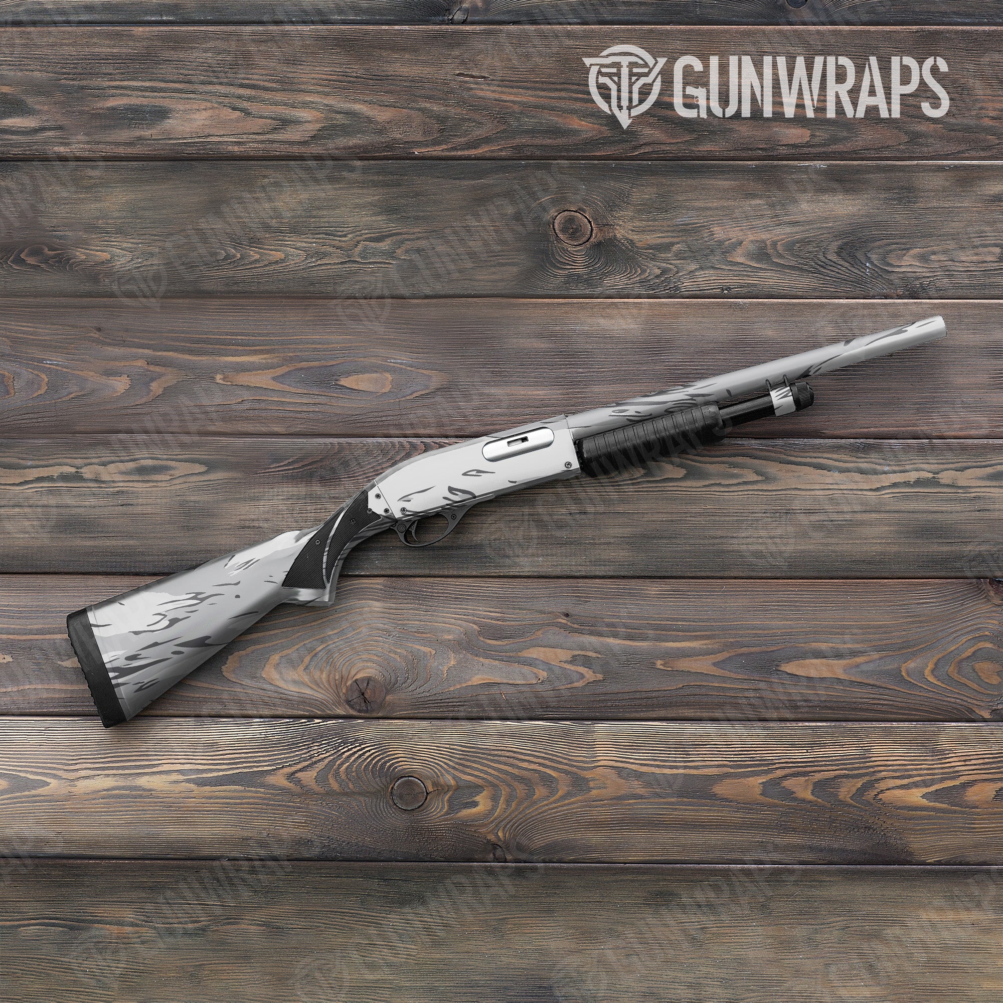 Shredded Snow Gun Skin Vinyl Wrap