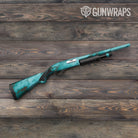 Stone Turquoise Marble Gun Skin Vinyl Wrap