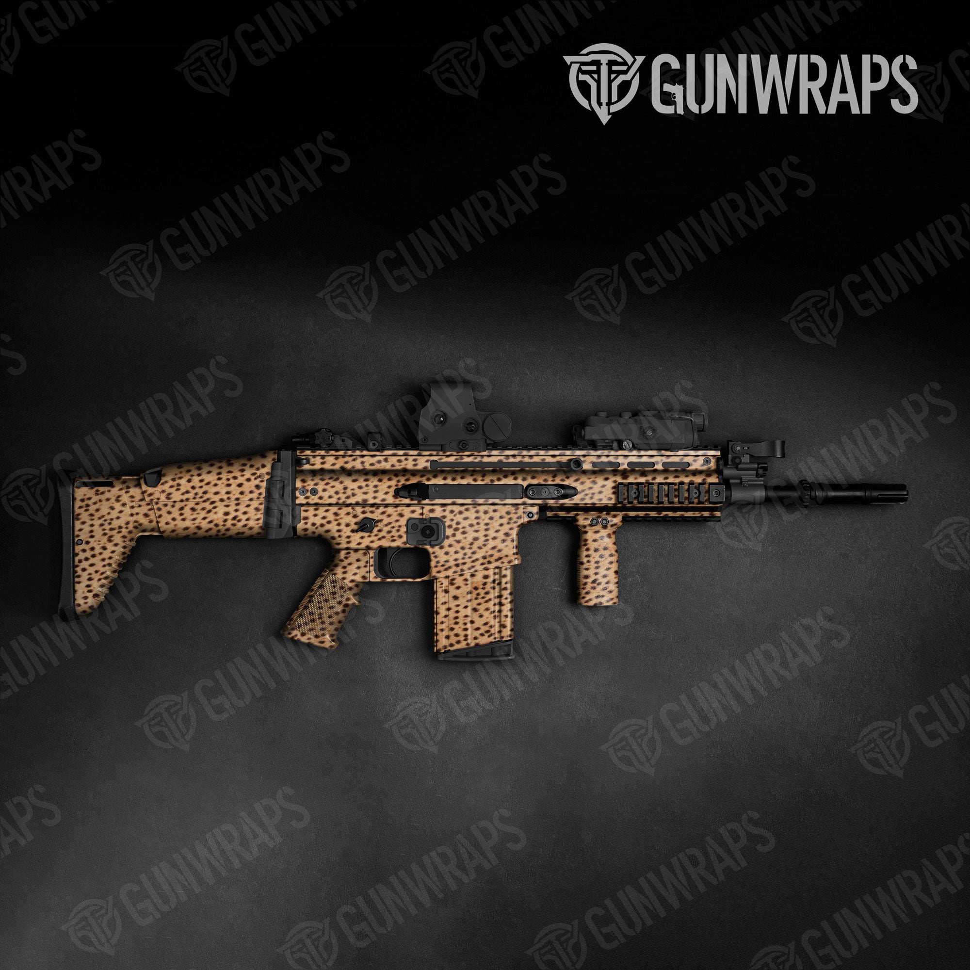 Animal Print Cheetah Gun Skin Vinyl Wrap