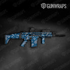 Bandana Blue And White Gun Skin Vinyl Wrap