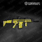 Bandana Yellow And White Gun Skin Vinyl Wrap