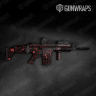 Circuit Board Red Gun Skin Vinyl Wrap