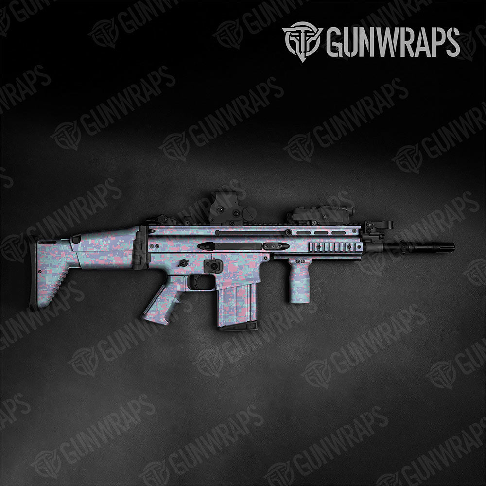Digital Cotton Candy Gun Skin Vinyl Wrap