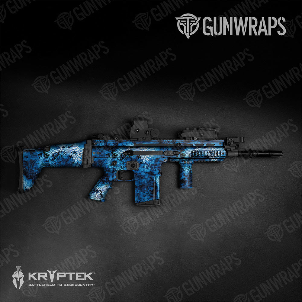 Kryptek Blue Lightning Gun Skin Vinyl Wrap