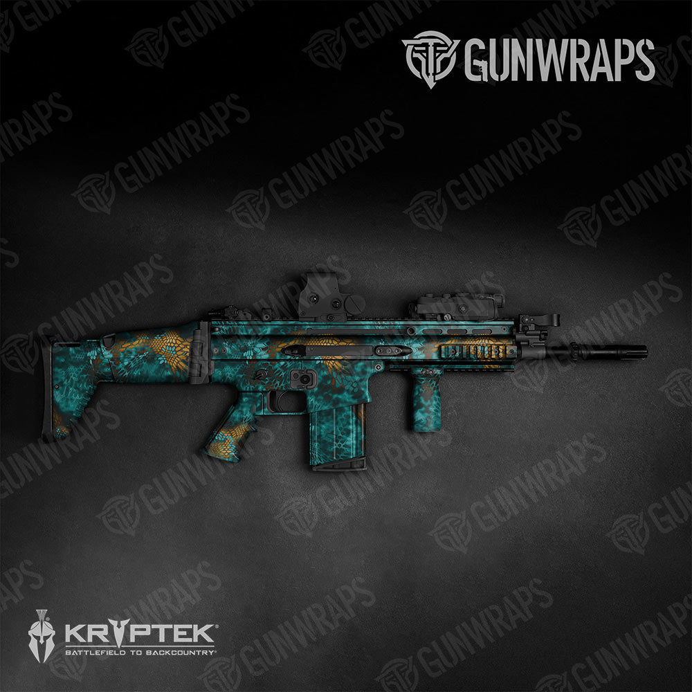Kryptek Turquoise Gun Skin Vinyl Wrap
