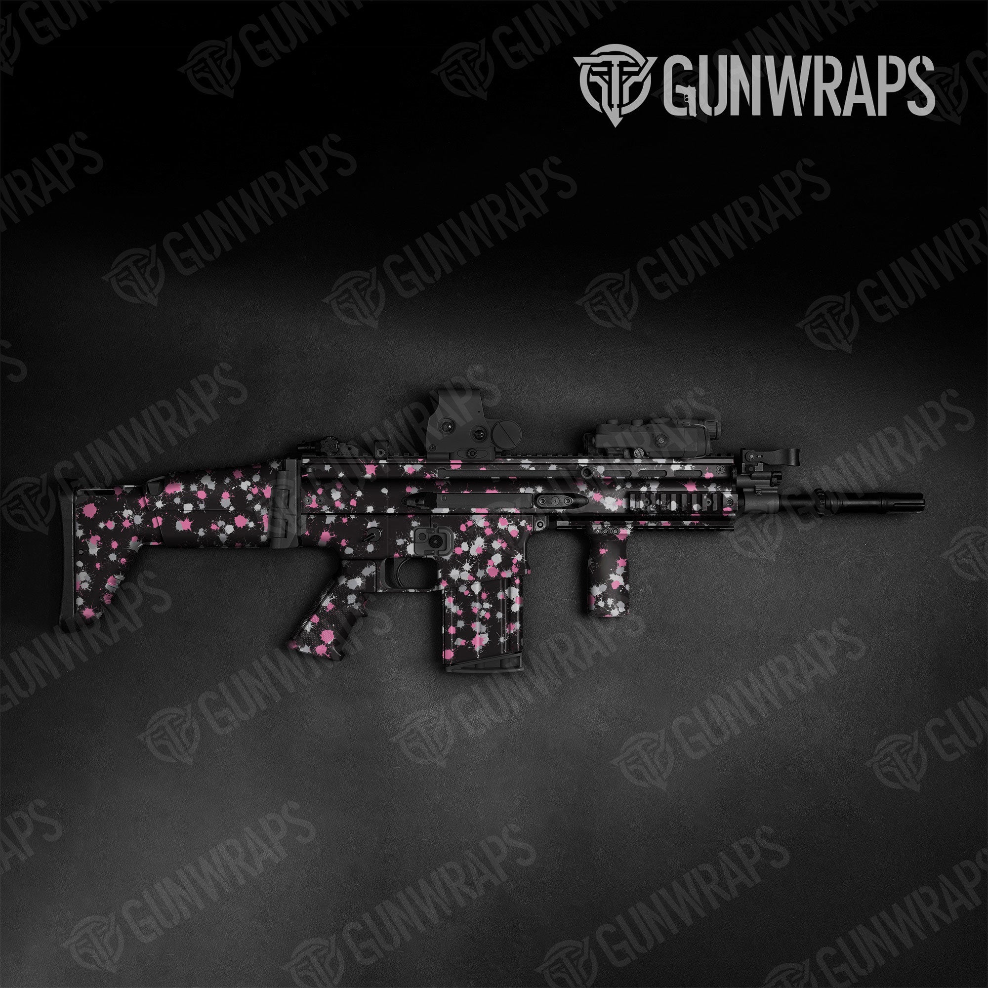Paintball Pink Tiger Gun Skin Vinyl Wrap