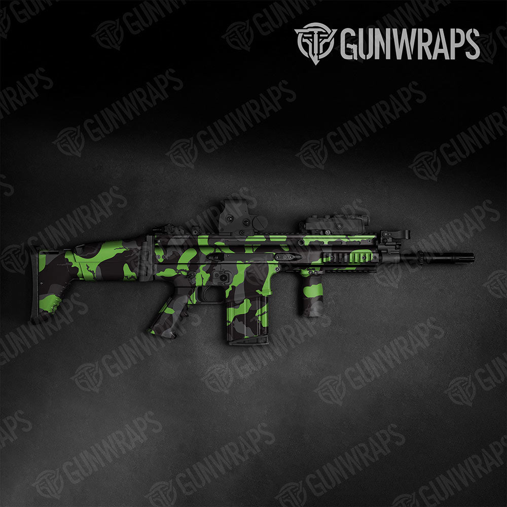 Ragged Metro Green Gun Skin Vinyl Wrap