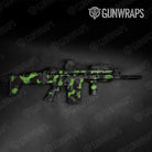 Ragged Metro Green Gun Skin Vinyl Wrap