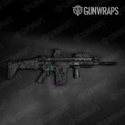 Shattered Laser Elite Black Retro Gun Skin Vinyl Wrap
