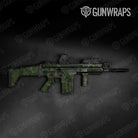 Shattered Army Dark Green Gun Skin Vinyl Wrap