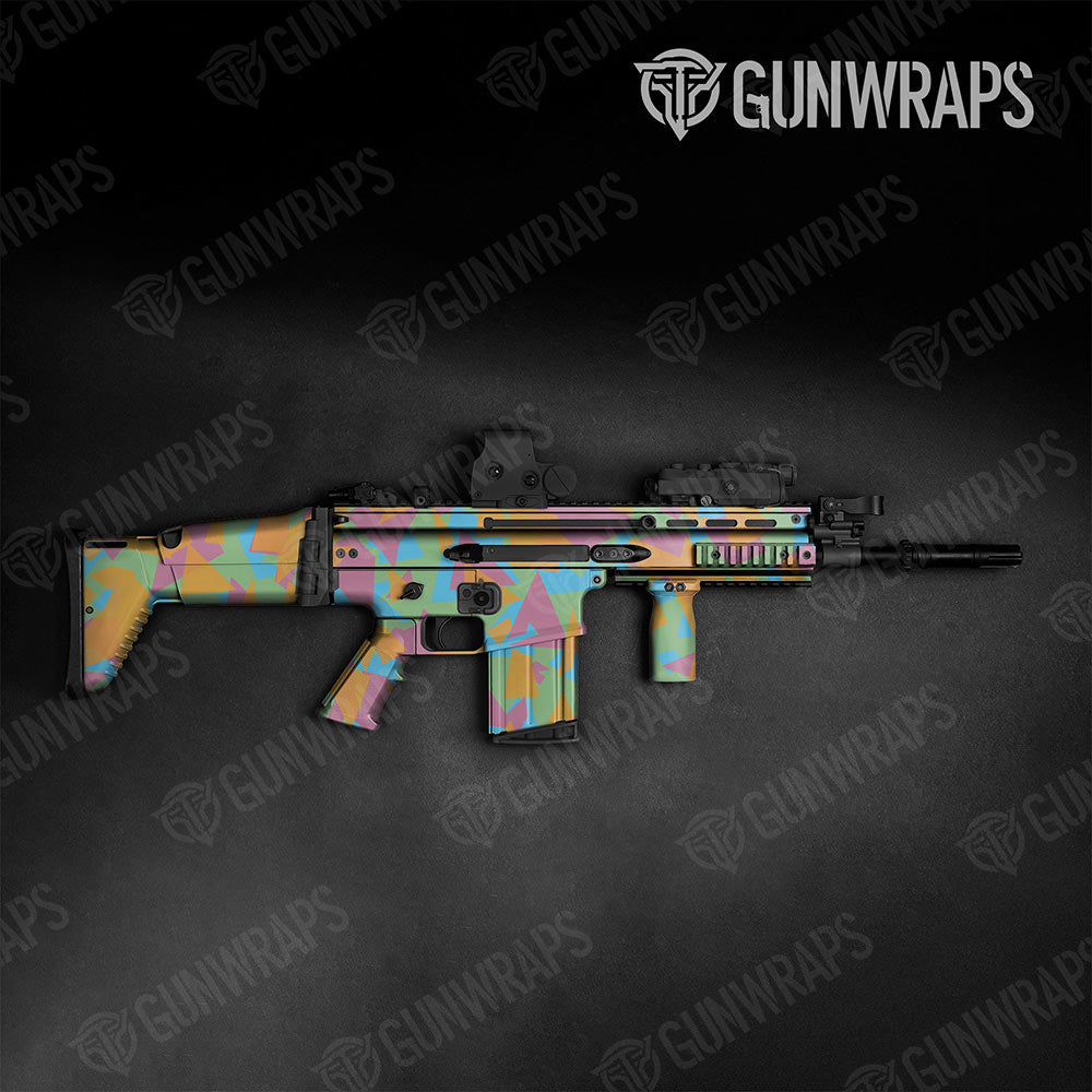 Shattered Sherbert Gun Skin Vinyl Wrap