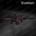 Skull Pink Gun Skin Vinyl Wrap