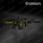 Skull Yellow Gun Skin Vinyl Wrap