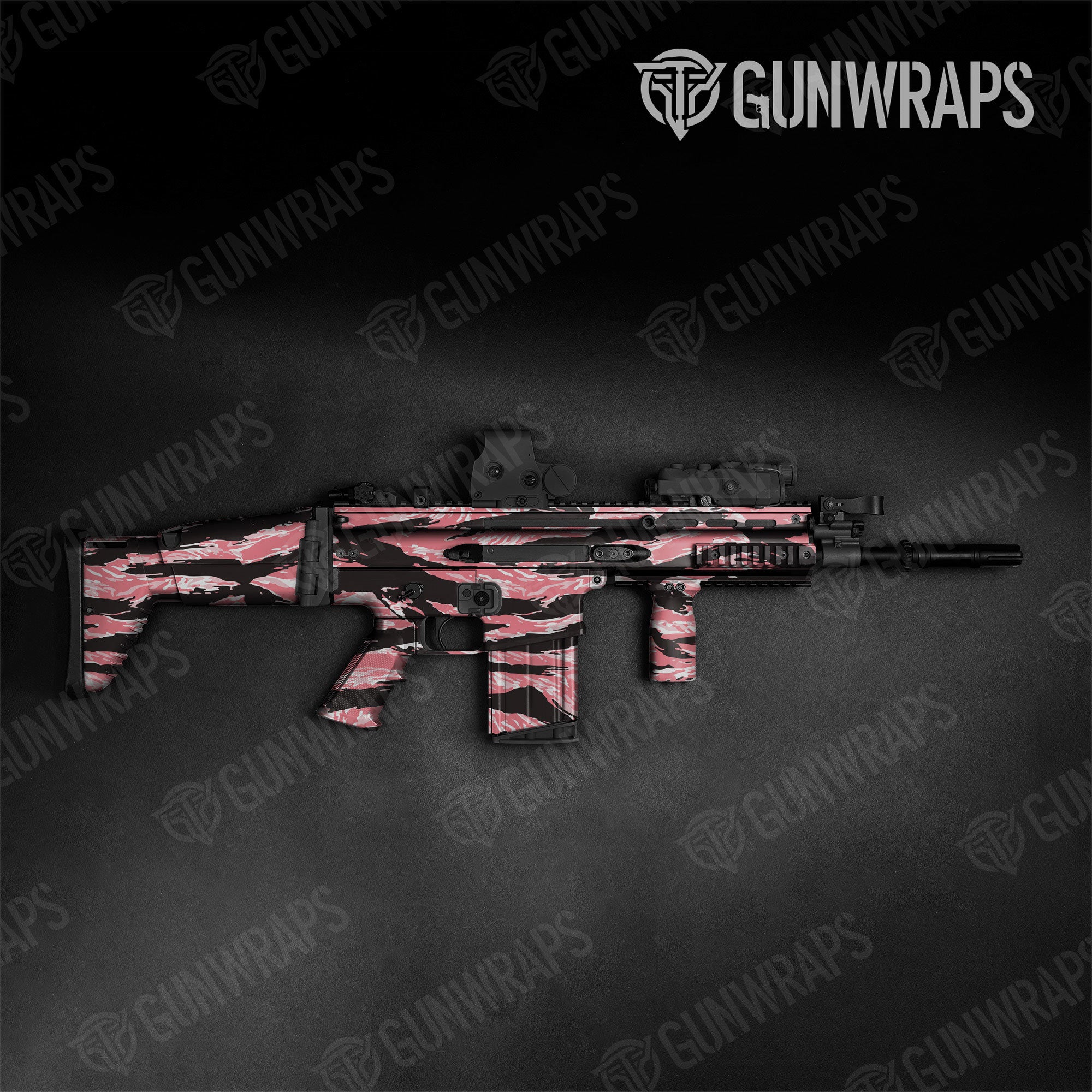 Vietnam Tiger Stripe Pink Gun Skin Vinyl Wrap