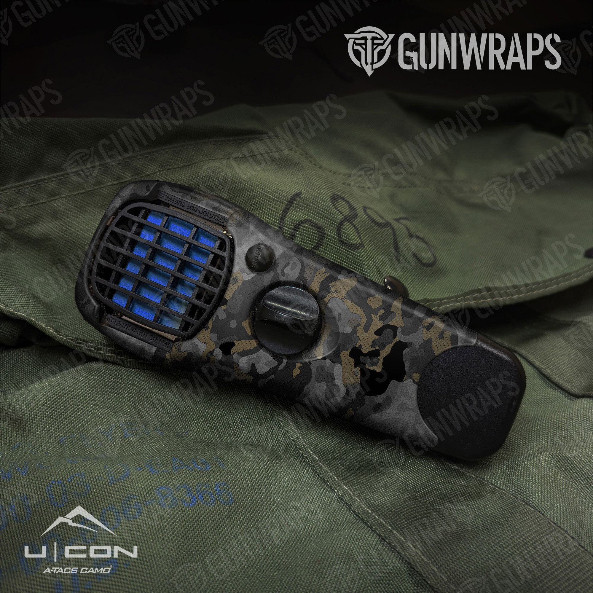 A-TACS U|CON Stealth Gun Skin Vinyl Wrap