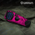 Bandana Magenta And Black Gun Skin Vinyl Wrap
