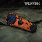 Bandana Orange And Black Gun Skin Vinyl Wrap