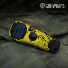 Bandana Yellow And Black Gun Skin Vinyl Wrap