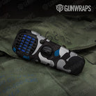 Classic Blue Tiger Gun Skin Vinyl Wrap