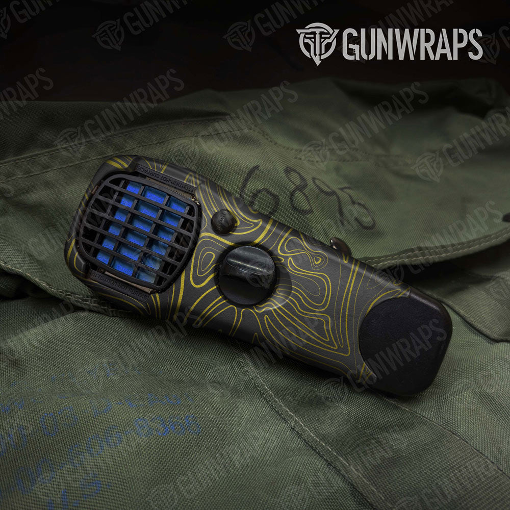 Damascus Yellow Gun Skin Vinyl Wrap