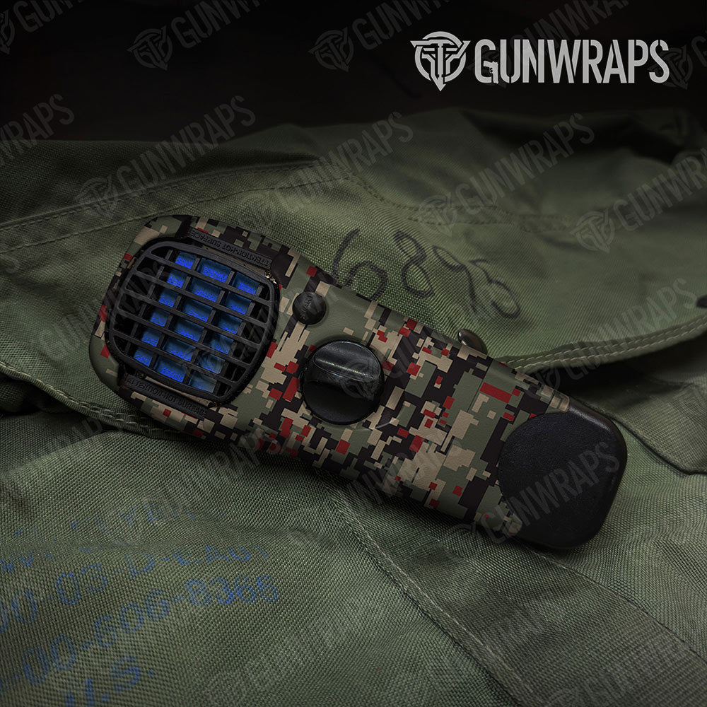 Digital Militant Red Gun Skin Vinyl Wrap