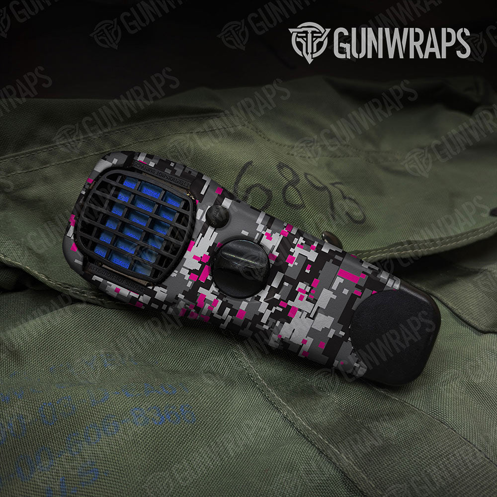 Digital Urban Magenta Gun Skin Vinyl Wrap