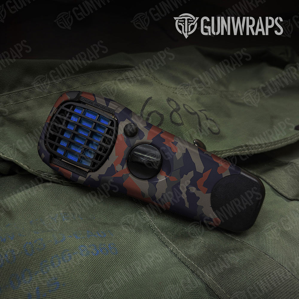 Erratic Blue Copper Gun Skin Vinyl Wrap