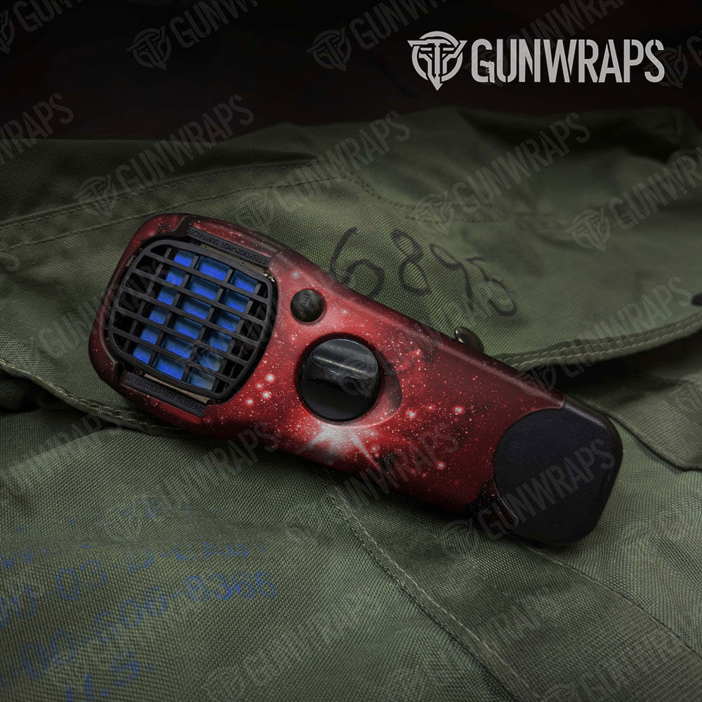 Galaxy Red Gun Skin Vinyl Wrap
