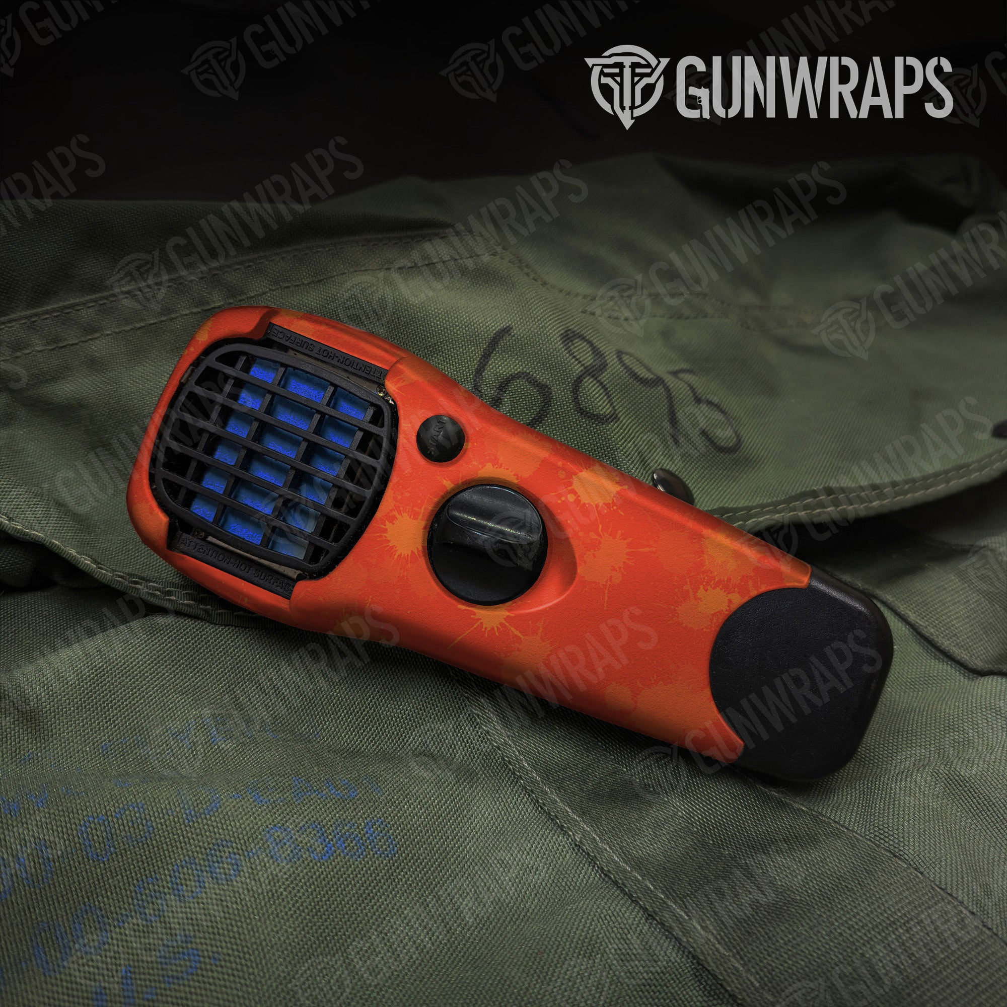 Paintball Elite Orange Gun Skin Vinyl Wrap