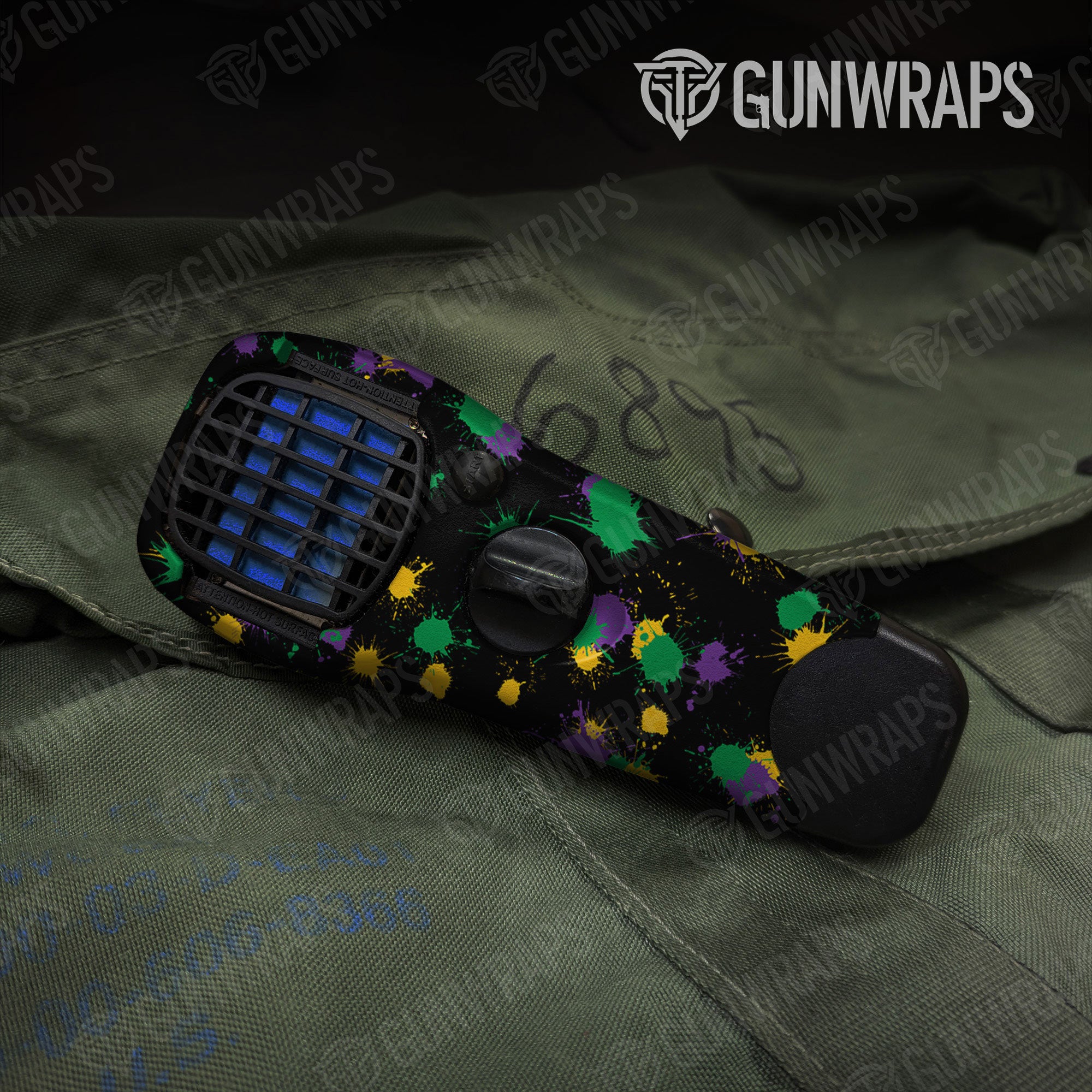 Paintball Mardi Gras Gun Skin Vinyl Wrap