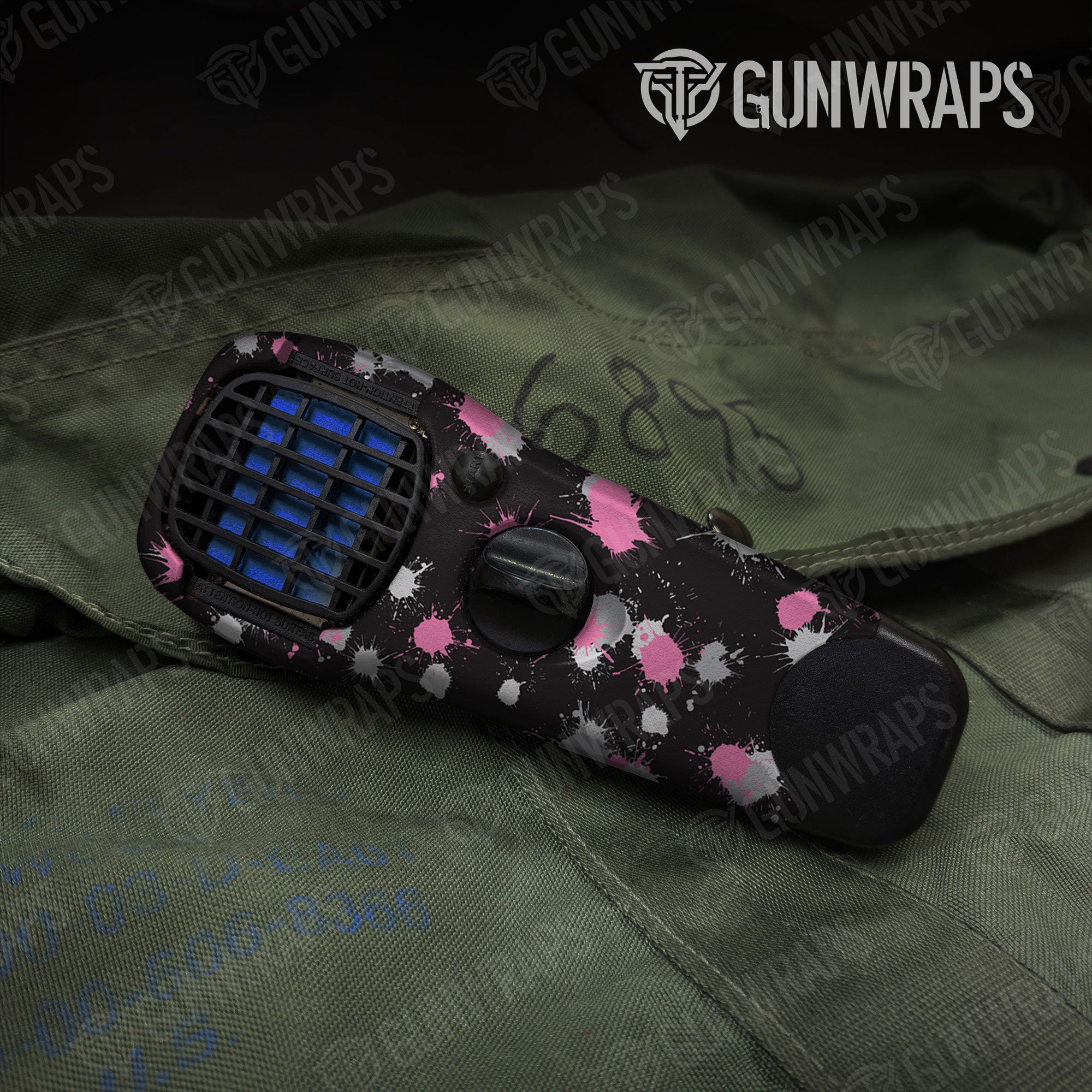 Paintball Pink Tiger Gun Skin Vinyl Wrap
