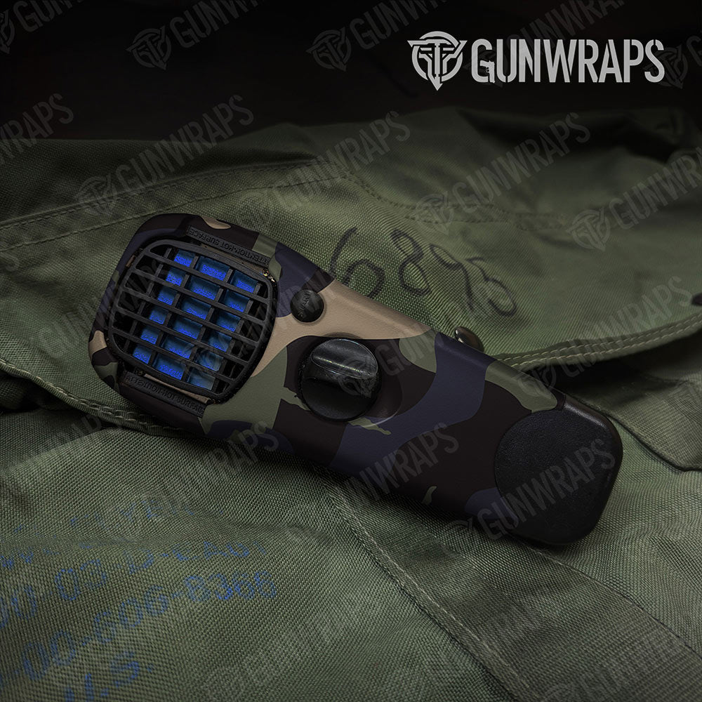 Ragged Militant Blue Gun Skin Vinyl Wrap