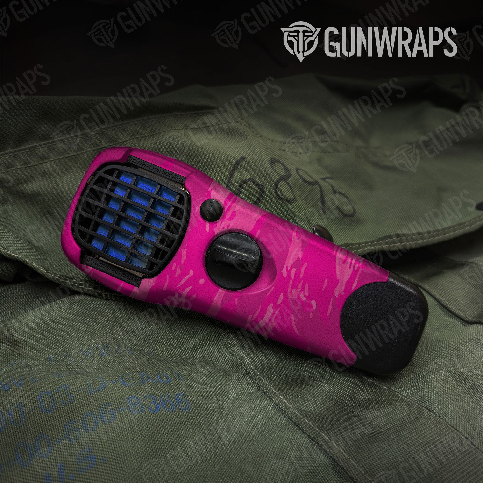 Vietnam Tiger Stripe Elite Magenta Gun Skin Vinyl Wrap