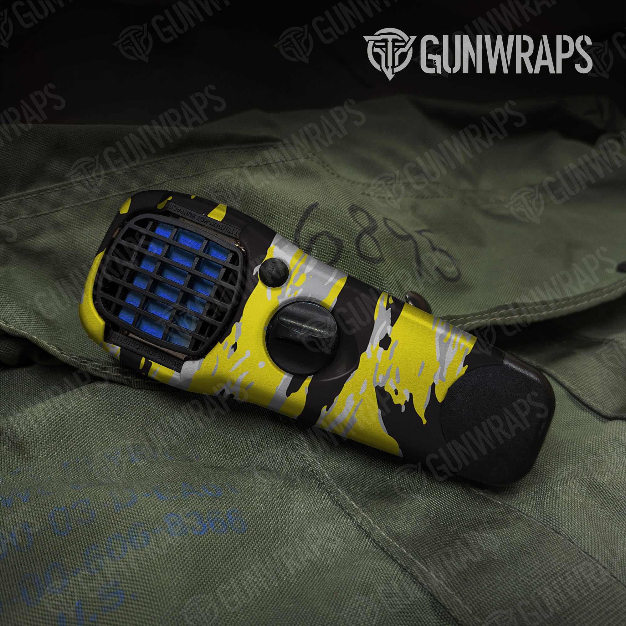 Vietnam Tiger Stripe Yellow Tiger Gun Skin Vinyl Wrap