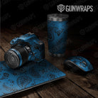 Universal Sheet Bandana Gear Skin Vinyl Wrap Bandana Blue And Black Gear Skin Vinyl Wrap