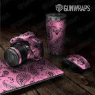 Universal Sheet Bandana Gear Skin Vinyl Wrap Bandana Pink And Black Gear Skin Vinyl Wrap