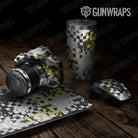 Universal Sheet Broken Plaid Gear Skin Vinyl Wrap Broken Plaid Yellow Tiger Gear Skin Vinyl Wrap