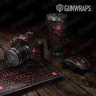 Universal Sheet Circuit Board Gear Skin Vinyl Wrap Circuit Board Red Gear Skin Vinyl Wrap