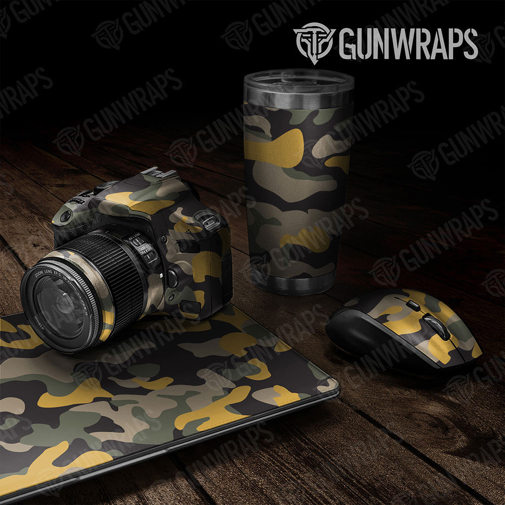 Universal Sheet Classic Gear Skin Vinyl Wrap Classic Militant Yellow Gear Skin Vinyl Wrap