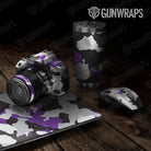 Universal Sheet Cumulus Gear Skin Vinyl Wrap Cumulus Purple Tiger Gear Skin Vinyl Wrap