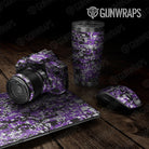 Universal Sheet Digital Gear Skin Vinyl Wrap Digital Purple Tiger Gear Skin Vinyl Wrap