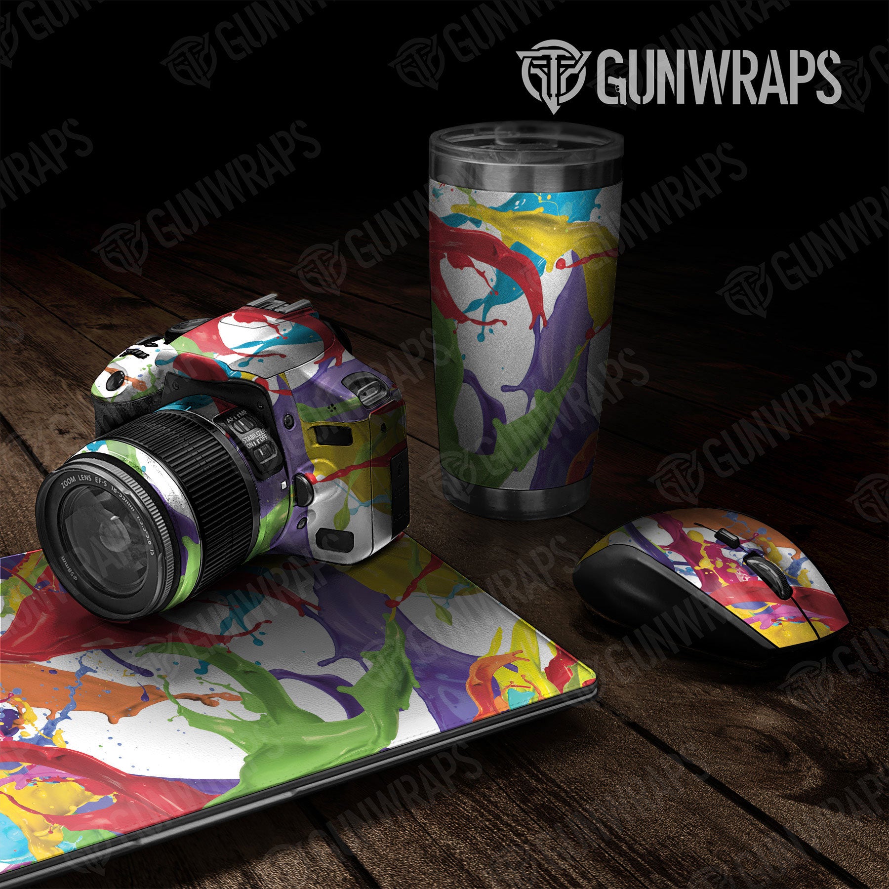 Universal Sheet Paint Splatter Gear Skin Vinyl Wrap Paint Splatter White Gear Skin Vinyl Wrap